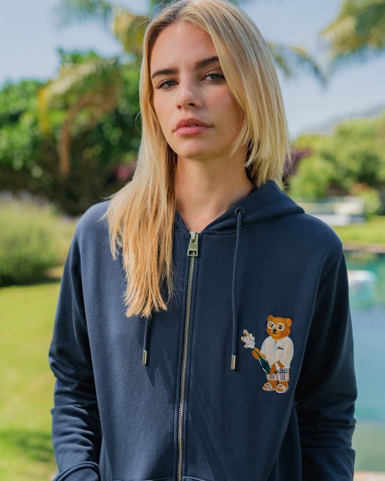 BARON FILOU CXIV HOODIE EMBROIDERED ZIP