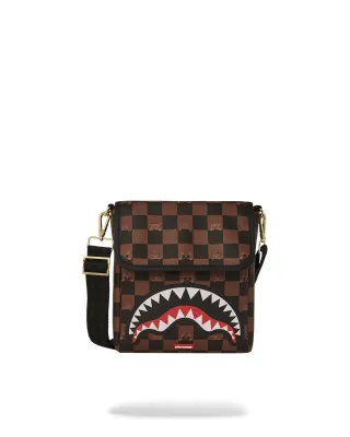SPRAYGROUND B7505 PEEKING CHARACTER CHECK MESSENGER SLING