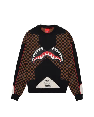 SPRAYGROUND SP691EBRWM TRIPLE CREWNECK