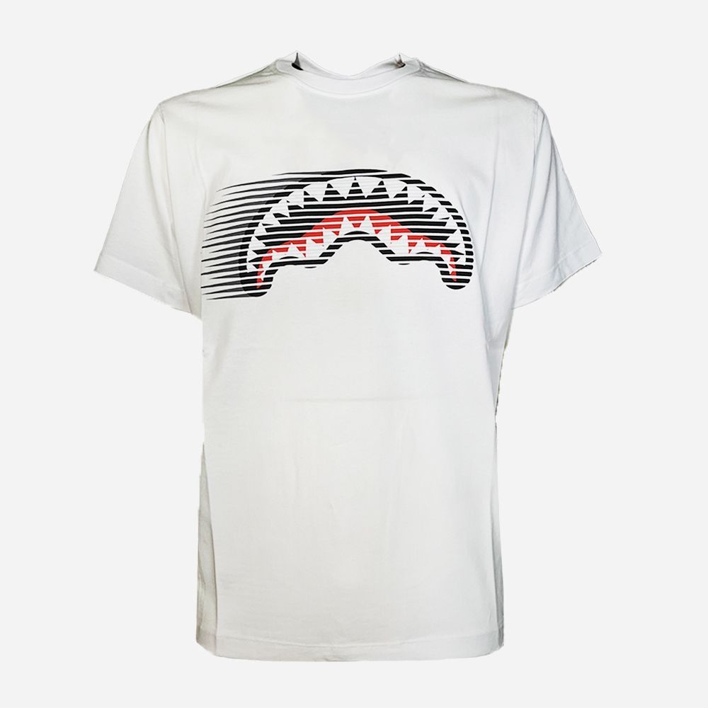 SPRAYGROUND SP721WHT FASTEST SHARK REGULAR T-SHIRT