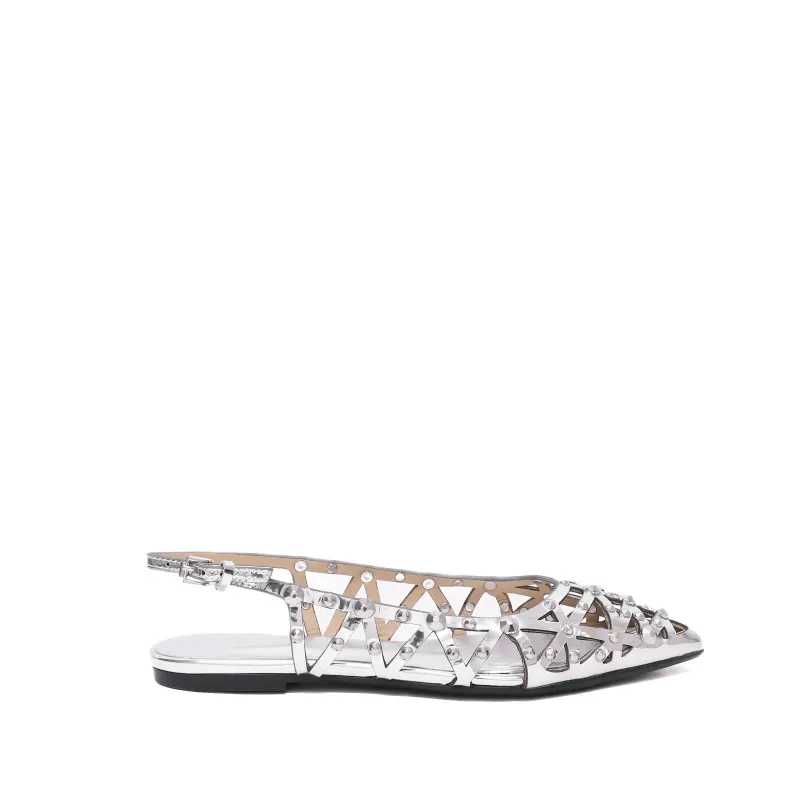 ASH BAZAAR05 MIRROR LEATHER SILVER C6