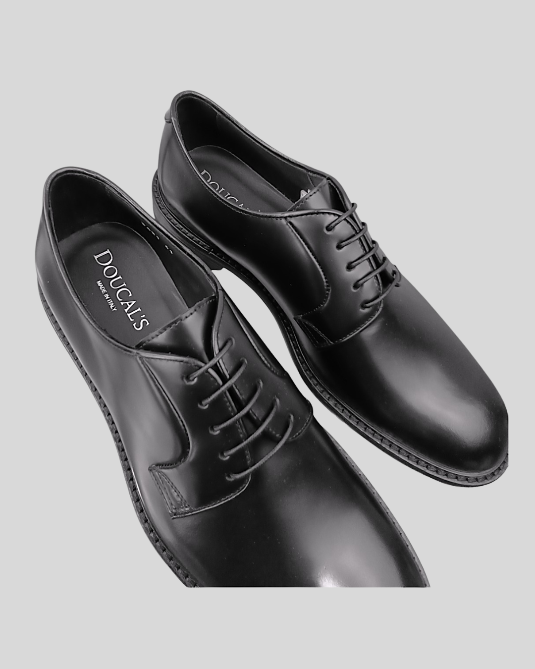 DOUCAL&#39;S DU3421THOMUF269NN00 DERBY CU SPAZZOLATO NERO F.DO NERO