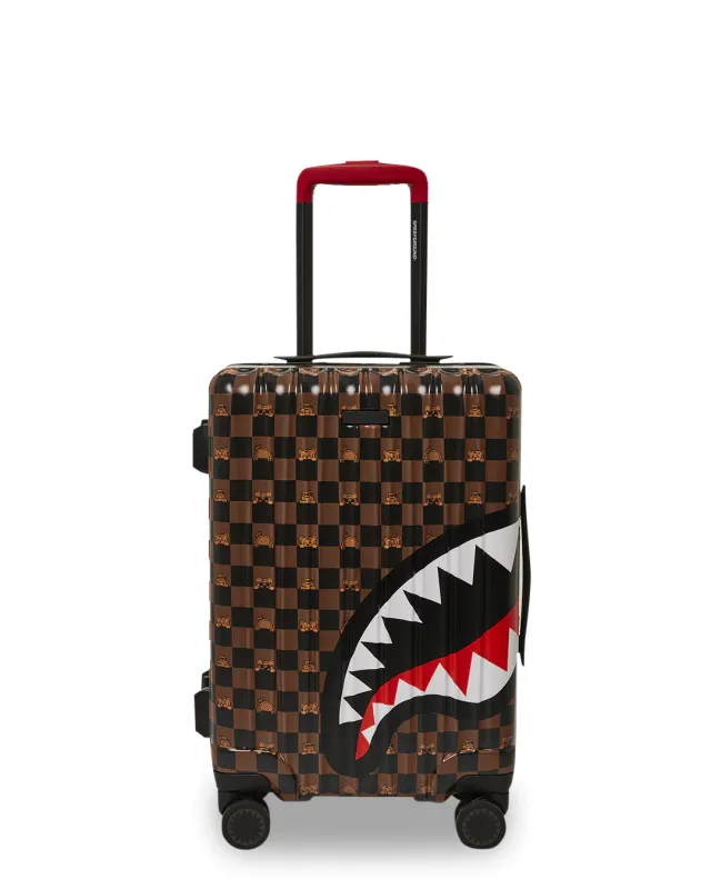 SPRAYGROUND CL257 PEEKING CHARACTER CHECK CARRY ON LUGGAGE