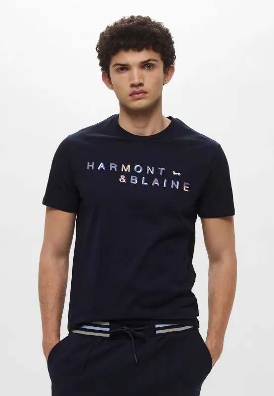 Harmont&amp;Blaine IRN249021824 801 T SHIRT LOGO STAMPATO