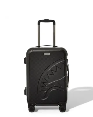 SPRAYGROUND CL241 HALF SPRITZ BLACK/GREY CHECK CARRY-ON LUGGAGE