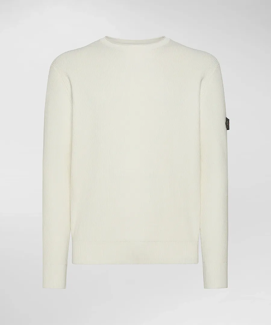 PEUTEREY GARGALLO FW02 PEU561799012365  730 Maglia in cotone a costa inglese