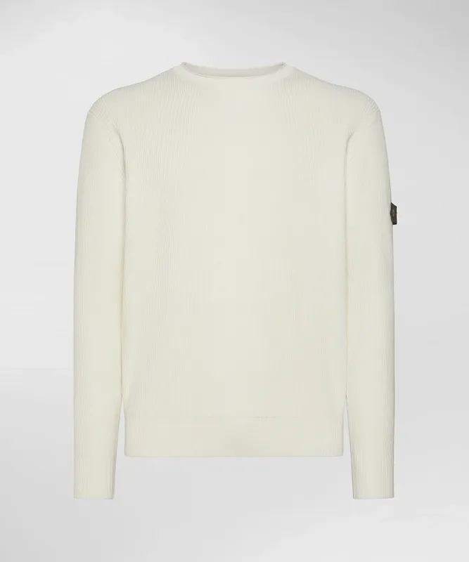 PEUTEREY GARGALLO FW02 PEU561799012365  730 Maglia in cotone a costa inglese