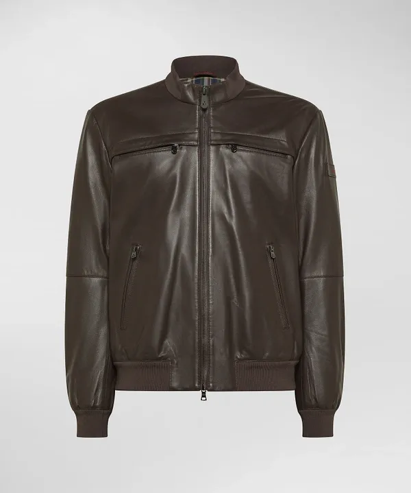 PEUTEREY SAND LEATHER WS08 PEU5629 99011856 494  Giacca biker in nappa