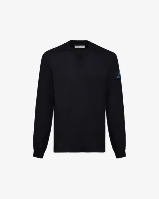 PREMIATA PMG 21 BLUE MAGLIA GIRO MERINOS