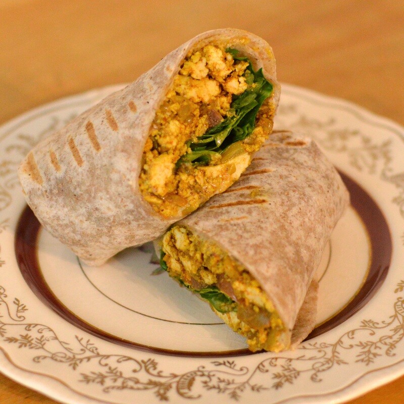 Tofu Scramble Wrap
