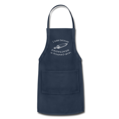 Apron - I bake because punching people is frowned upon