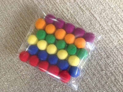 Rainbow Felt Balls