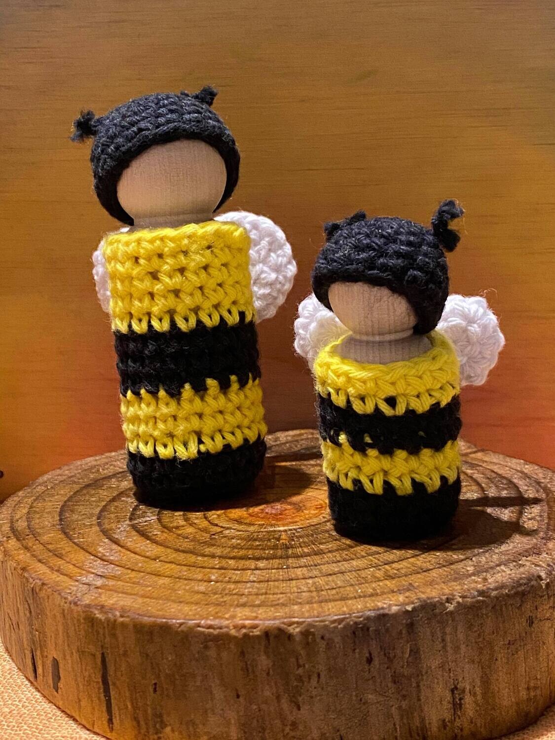 Bee/butterfly  outfits for 6cm peg doll