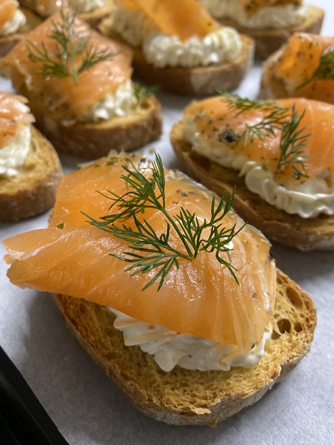 Smoked Salmon Canapes (M2O)