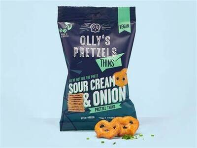 NEW! Olly&#39;s Pretzel Thins - Vegan Sour Cream &amp; Onion
