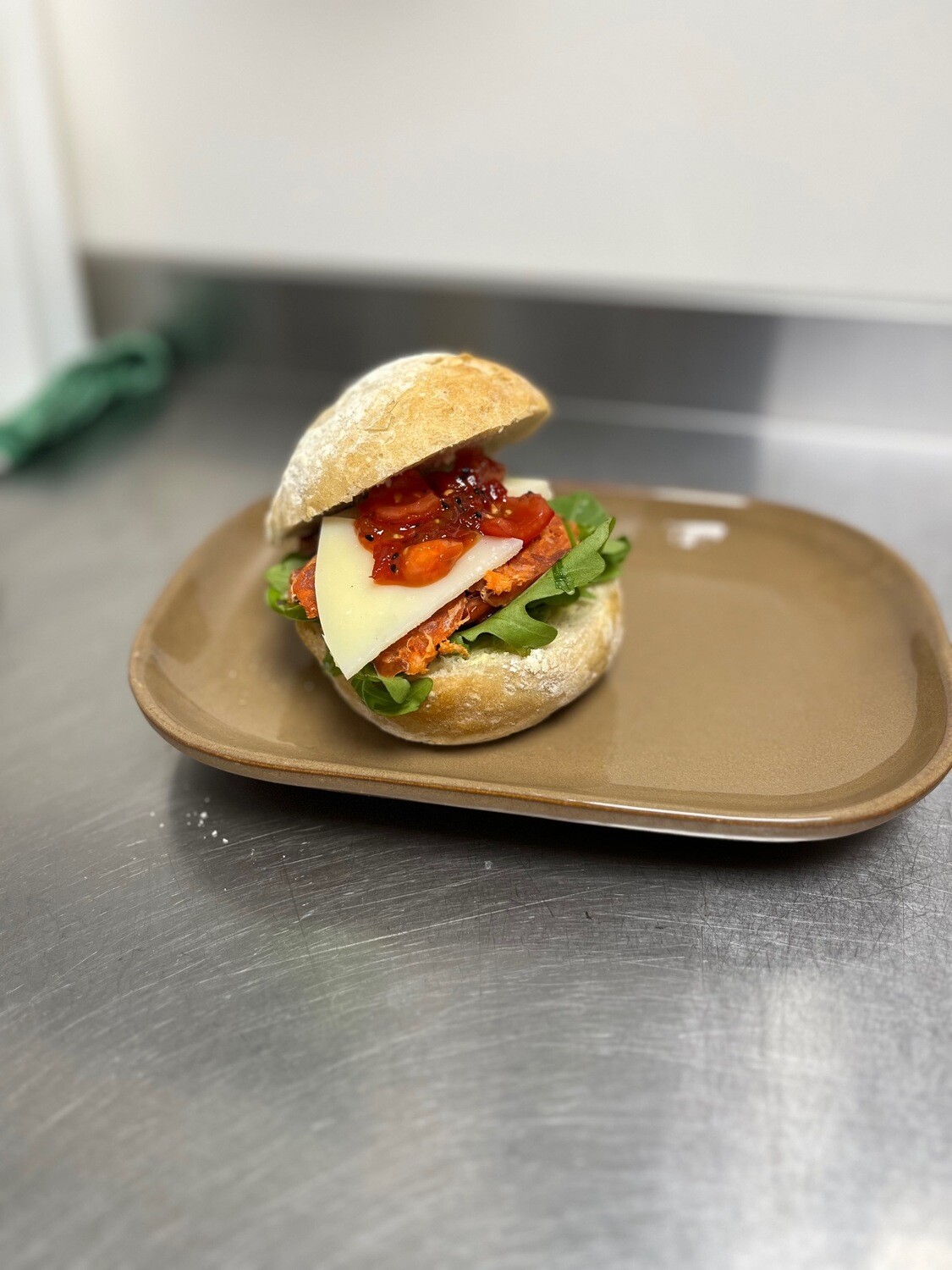Chorizo, Manchego, Rocket and Spicy Salsa