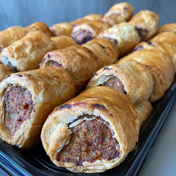 Homemade Pork, Caramelised Onions Sausage Rolls