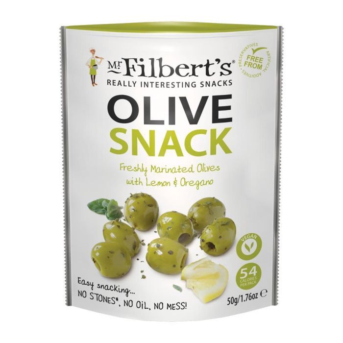New In! Mr Filberts - Green Olives with Lemon and oregano