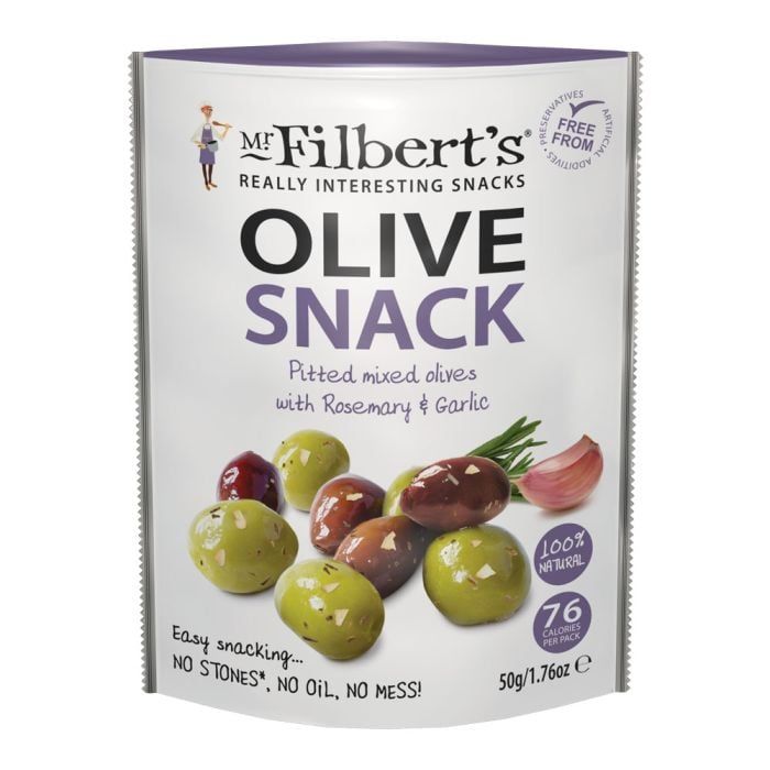 New In! Mr Filberts - Green Olives with Rosemary &amp; Garlic