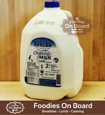 Avalon Organic Milk 2% 有机牛奶 (4L)
