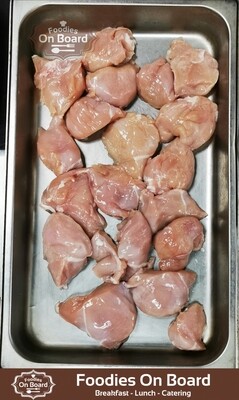 Chicken Breast Chunk (skinless) / 无皮切块鸡胸肉 (2LB)