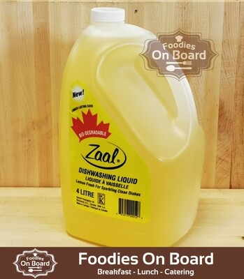 Zaal Dishwashing Liquid–Fresh Lemon 强力浓缩洗洁精–柠檬香 (4L)
