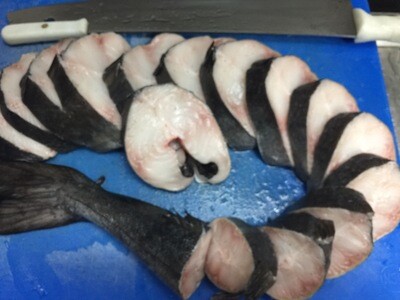 Fresh whole headless fresh Sable fish (Black Cod)  6-7LB/ 新鲜(未冰冻)整条黑鳕鱼(无头)大约6-7磅(需预订)