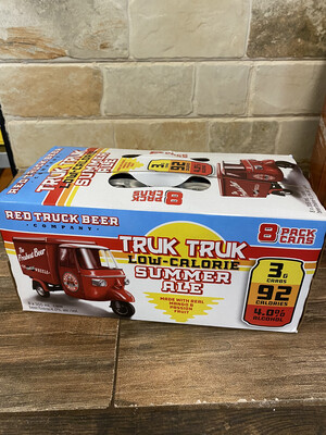Beer - Red Truck Beer Summer Ale （4%，tropical flavor，low calorie）- 1 case 8 can /  红卡车牌夏季特别版啤酒 （热带水果味，低卡路里）1箱8罐