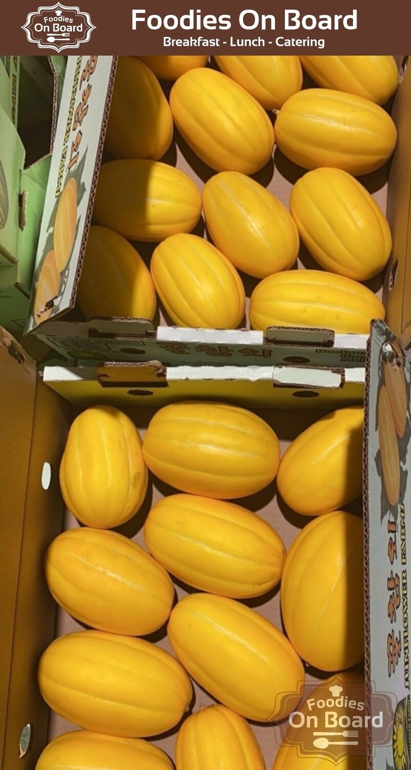 Korean Golden Melon 1case 10 11lb 韩国金瓜 1箱 10 11磅