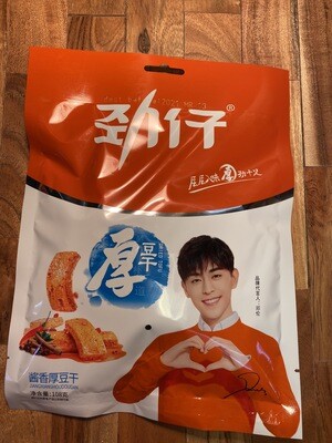 JinZai Spicy Thick Bean Curd / 劲仔厚豆干 （酱香味）108g x1包