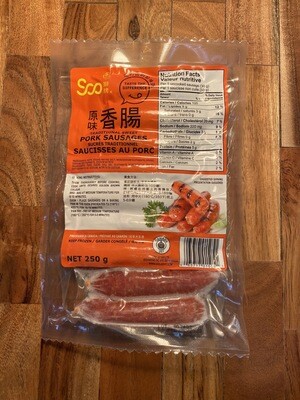 Taiwanese Pork Sausage(regular) x 1 Pack / 狮牌 台湾香肠 （原味）x 1包9条 250g