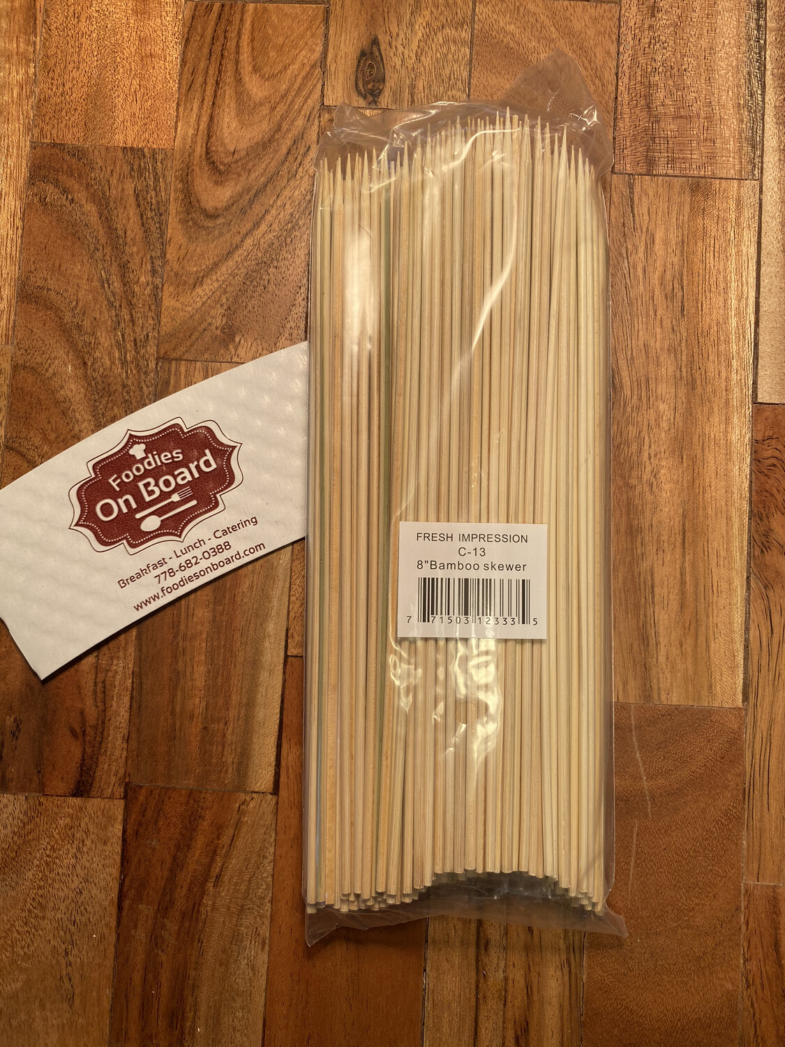 8 “ Bamboo Skewers (250pc) / 烧烤竹签 （250支）
