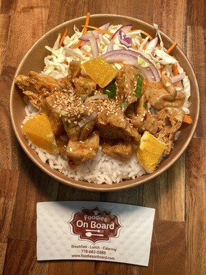 Orange To-Fu Bowl with Rice / 香橙炸豆腐配饭
