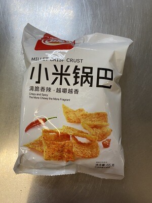 Weilong Millet Crispy Crust(spicy) /卫龙小米锅巴 （1包 65g）