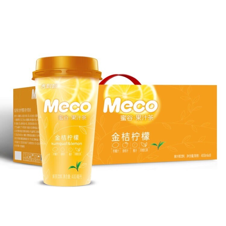 香飘飘Meco果汁茶5杯$8(金桔柠檬)
