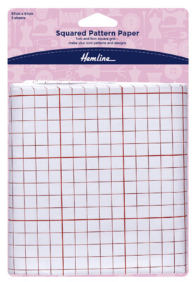 Squared Pattern Paper 3 sheets 87cm x 61cm