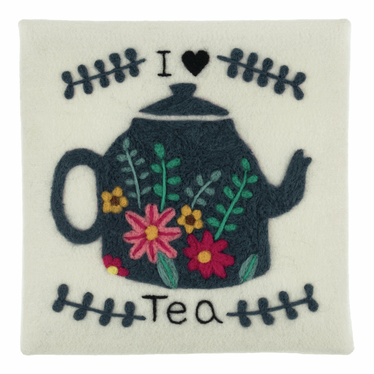 Needle Felting Kit with Frame: Tea