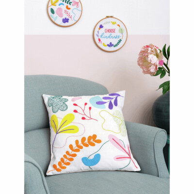 Embroidery Kit: Cushion: Essentials: Ana Clara: Graphic Floral
