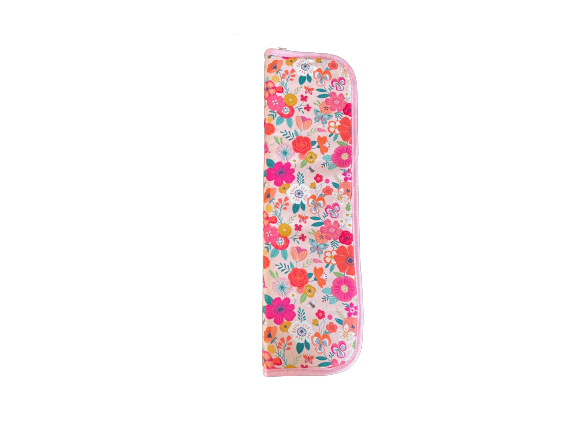 Knitting Pin and Crochet Hook Case: Floral