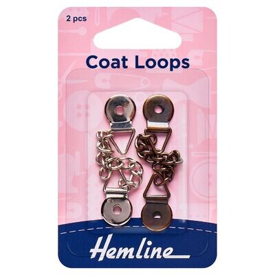 Coat Loops: Bronze and Nickle: 2 Pieces