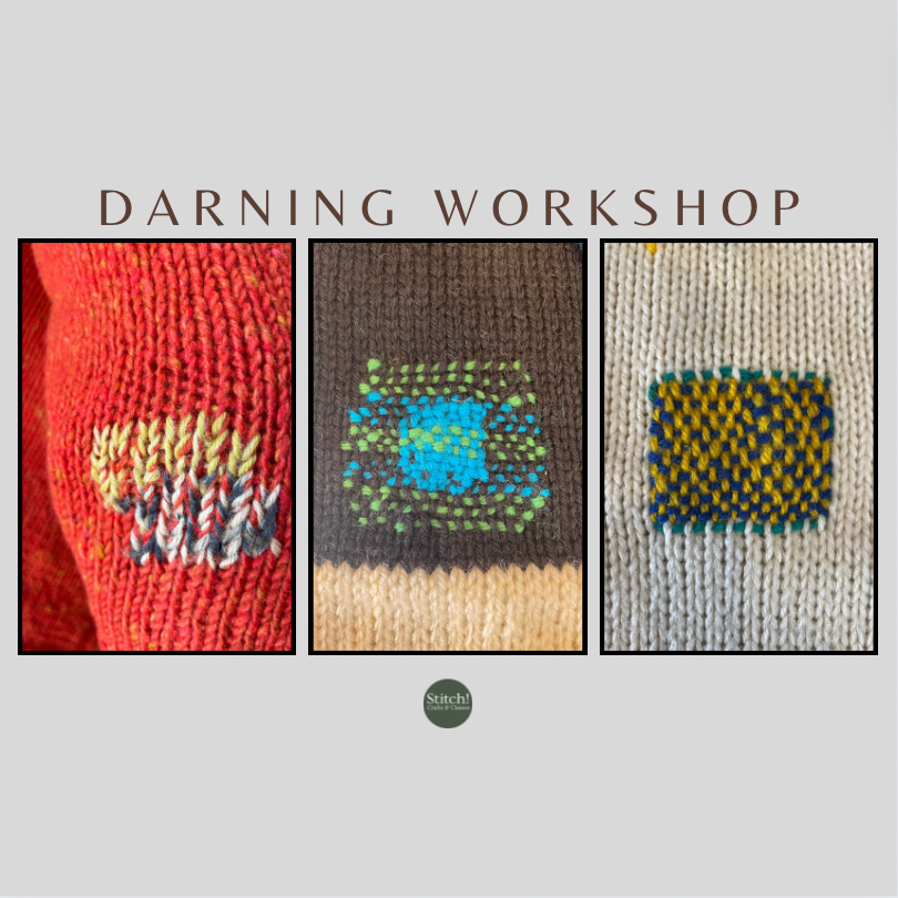 Darning Workshop!
Saturday 30th March, 10.30-1pm