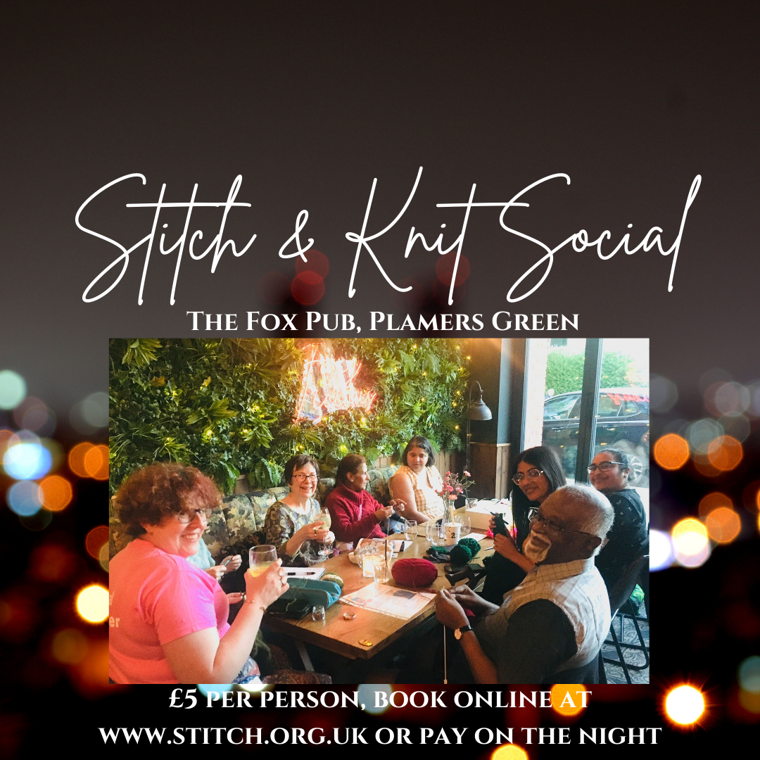 Stitch & Knit Social! Every Wednesday @ The Fox Pub, N13, 7-9pm