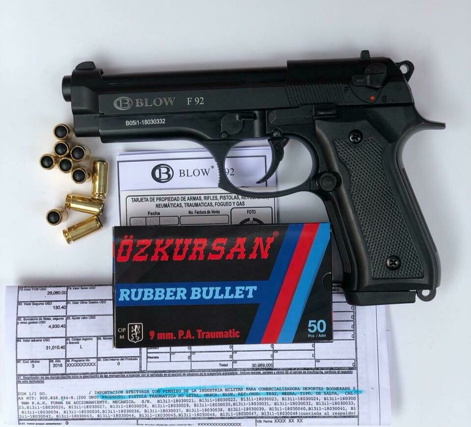 Arma No letal tipo traumática