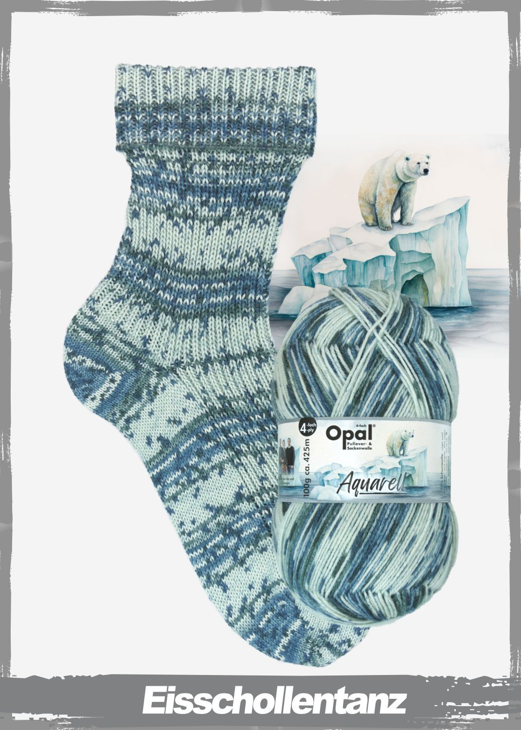 Opal Aquarell Eisschollentanz
