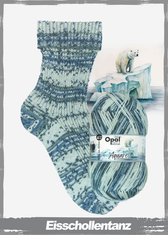 Opal Aquarell Eisschollentanz