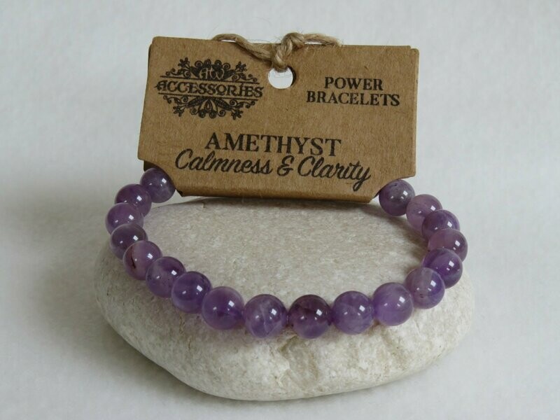 Amethyst Reiki infused Crystal Bracelet