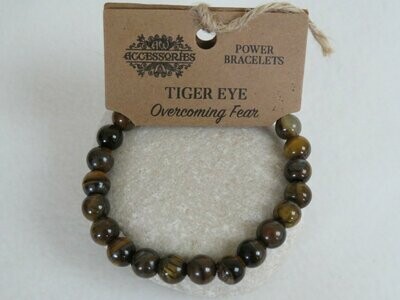 Tigers Eye Reiki infused Crystal Bracelet