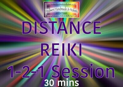 1-2-1 Remote / Distance Reiki Healing (30 mins) tailored to you or your animals /pets individual needs.