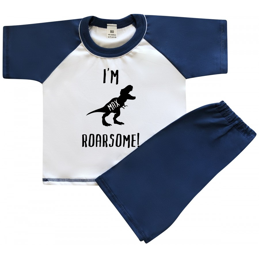 Kids Navy Short Roarsome! Pyjama set