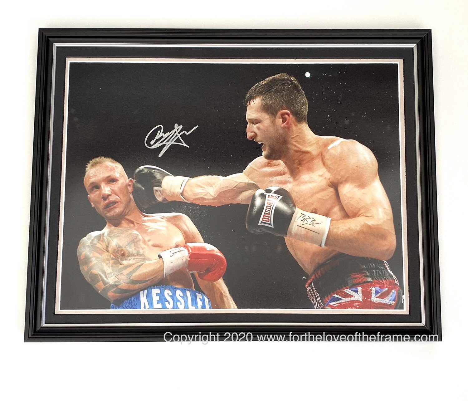 Carl Froch vs Kessler Stunning Hand Signed Luxury Framed Boxing Photo Display & COA